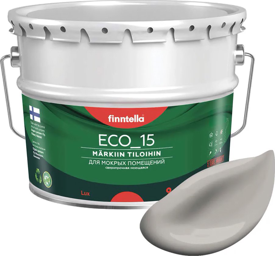 

Краска Finntella Eco 15 Kaiku F-10-1-9-FL082 9 л (серо-коричневый)