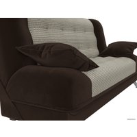 Диван Лига диванов Анна 110691 (рогожка, корфу 02/коричневый)