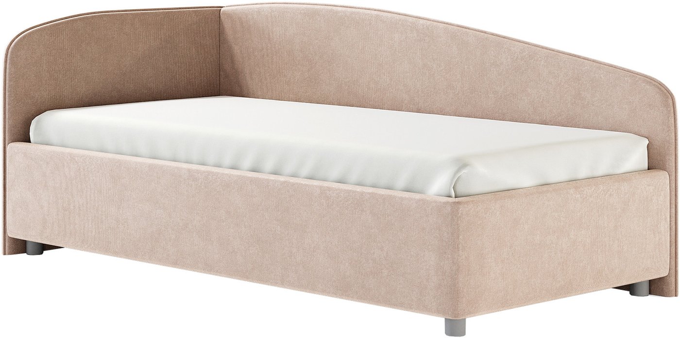 Кровать Сонум Paola L 90x200 (микровелюр кремовый)