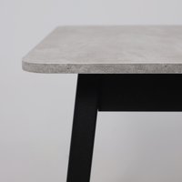 Кухонный стол Мамадома Tirk radial-110 раздвижной 110-142х70 (серый сланец/черный)