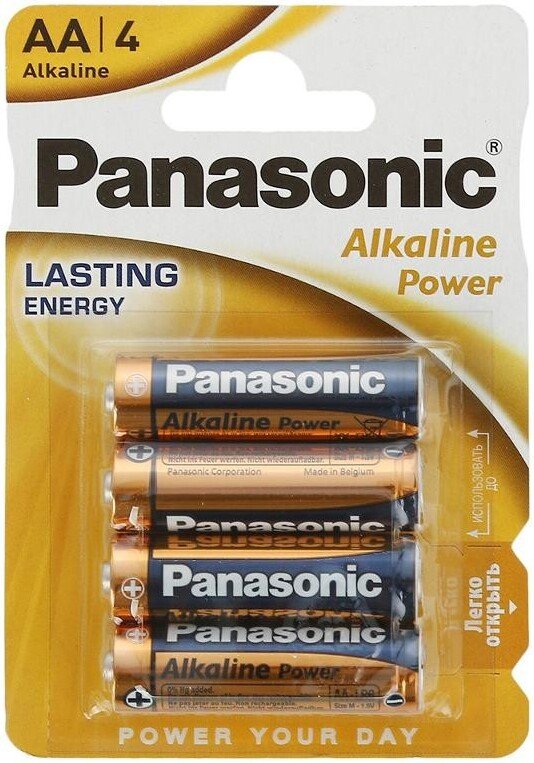 Батарейка Panasonic Alkaline Power AA 4 шт. LR6APB/4BP