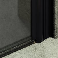Душевая дверь MaybahGlass 80x198 MGD-807-6 (графитовое матовое стекло/черный)