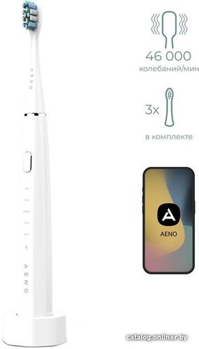 Электрическая зубная щетка AENO DB1S (3 насадки, белый)
