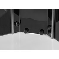 Душевая кабина Saniteco SNT-90 90х90 (черный/прозрачное стекло)