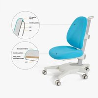 Компьютерное кресло ErgoSmart Gulliver с салатовым чехлом (серый)