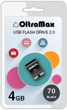 

USB Flash OltraMax 70 4GB (черный)