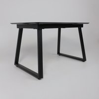 Кухонный стол Lepremo AV 1208 HPL+МДФ раздвижной 1200-1600x800 (мрамор марквина синий/черный)