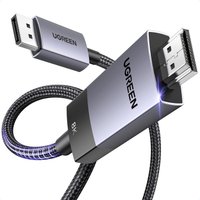 Кабель Ugreen DP115 80397 DisplayPort - HDMI (2 м, черный)