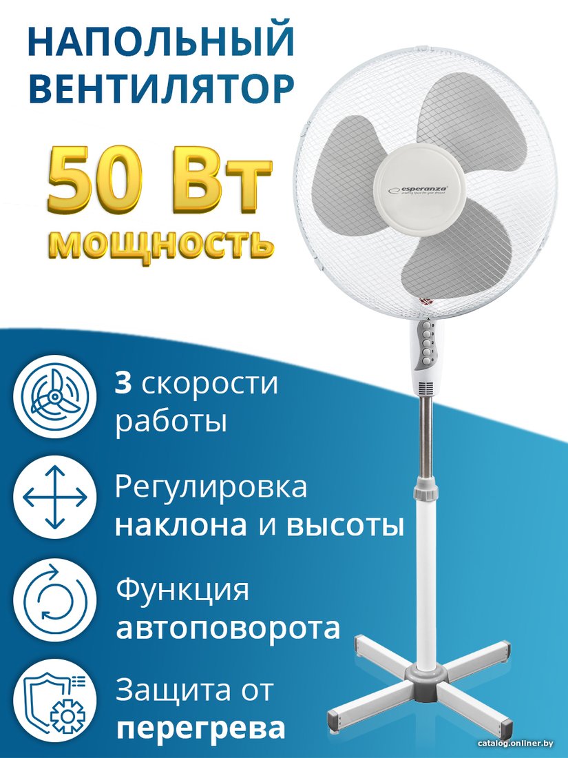 Вентилятор Esperanza EHF001WE