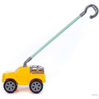 Игрушка-каталка Полесье Боби с ручкой 75007 (жёлтый)