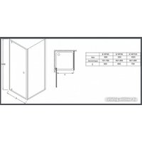 Душевая дверь Jacob Delafon Serenity E14P80-GA