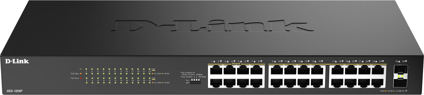

Неуправляемый коммутатор D-Link DGS-1026P/A1A