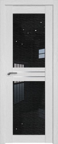 ProfilDoors 2.56XN L 70x200 (монблан, стекло дождь черный)