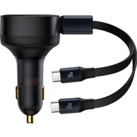 Автомобильное зарядное Baseus Enjoyment Pro 2-in-1 Car Charger C+L 60W C00057802111-00