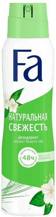 

Дезодорант-спрей Fa Природная свежесть. Аромат белого чая 150 мл