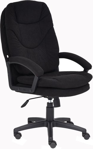 Офисное кресло TetChair Комфорт ЛТ (флок, черный)