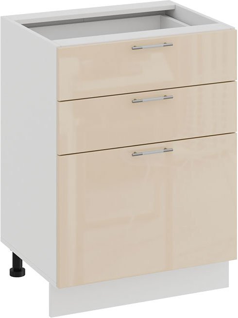 

Шкаф напольный Трия Весна 1Н6Я3 (белый/ваниль глянец)