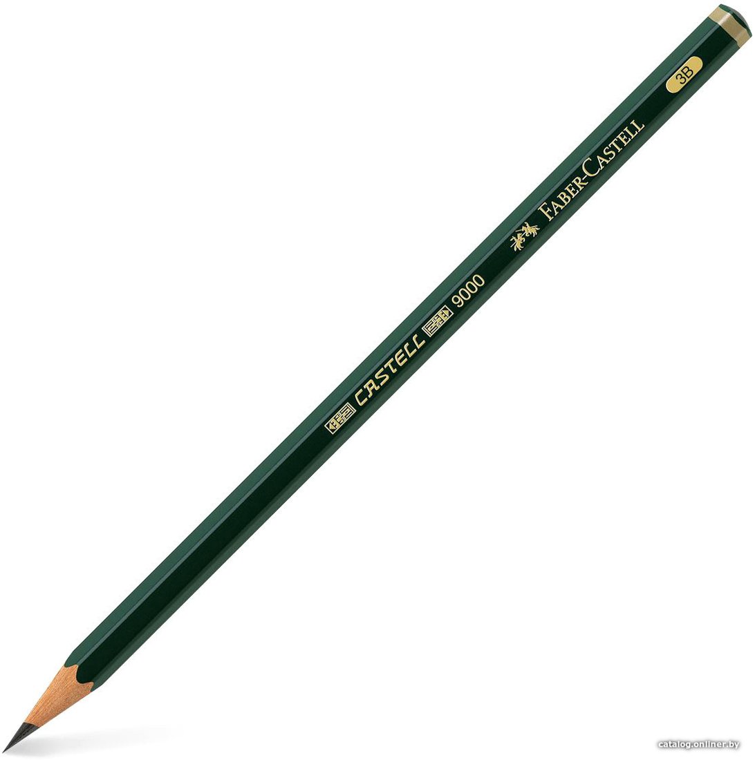 Простой карандаш Faber Castell 9000 3B 119003