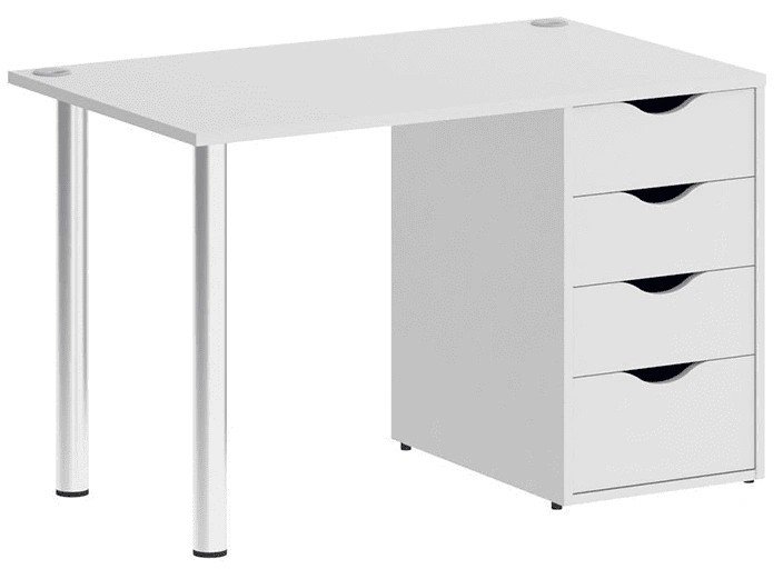 

Стол Riva Home Office VR.SP-3-118.4 Silver (белый)