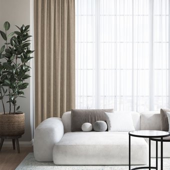 Штора Волшебная ночь Канвас 200x290 930777 (тауп)