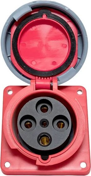 

Розетка промышленная КС YHT 4442 3Р+РЕ 125А 380В IP67 74315