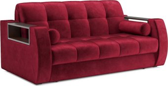 Мебель-АРС Аккордеон Барон №3 ППУ 120x200 (бархат красный Star Velvet 3 Dark Red)