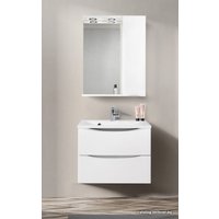  BelBagno Шкаф с зеркалом Marino-SPC-600/750-1A-BL-P-R (bianco lucido)