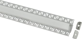 Алюминиевый профиль ЭРА Комплект с анодированным профилем под штукатурку ЭРА 6114 61х14мм 2.5м