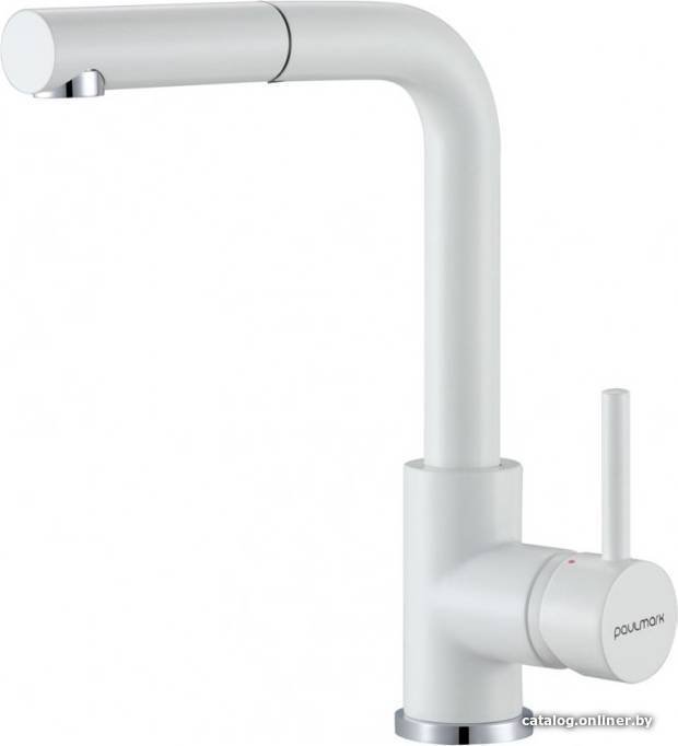 Смеситель Paulmark Kassel Ka214311-431TW (белый матовый)