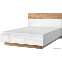 Кровать Anrex Taurus 140 с ПМ 140x200 (дуб вотан/белый)