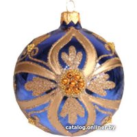 Елочная игрушка Орбитал Шар Д-222 200-056-4 (8см, синий глянец)