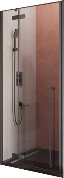 

Душевая дверь Cezares LINER-B-12-90-C-NERO-L