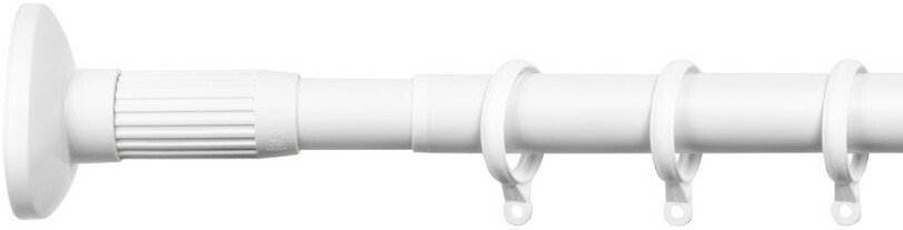 Карниз для штор UG Home Однорядный распорный 1ТР-110-350-БЛ (белый, 1.1-3.5м)