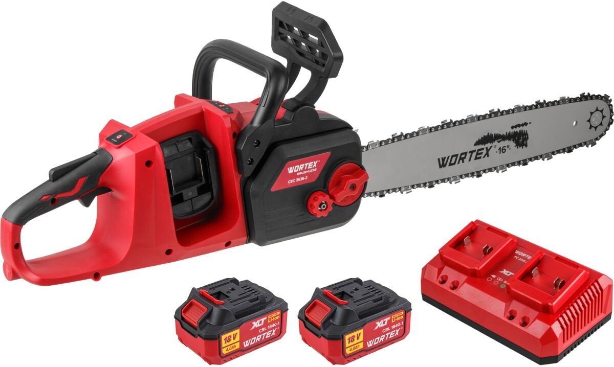 

Аккумуляторная пила Wortex CEC 3536-2 ALL1 XLT Set 2333076 (с 2-мя АКБ)