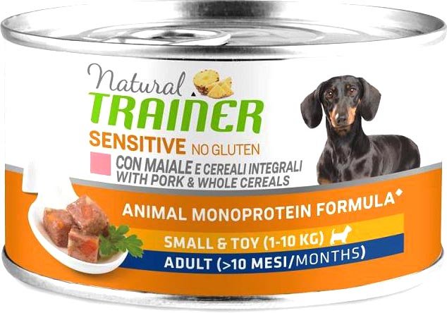 

Консервированный корм для собак Trainer Natural Sensitive No Gluten Small&Toy Adult со свининой 150 г