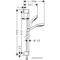 Душевой гарнитур  Hansgrohe Croma Select S [26564400]