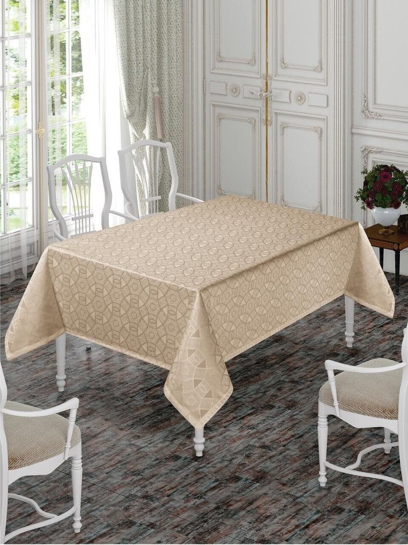 Скатерть DO&CO Karanfil 160x220 12222 (капучино)