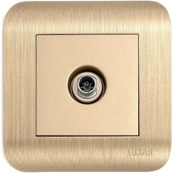 Розетка телевизионная Luxar Deco 10.040.05 (шампань)