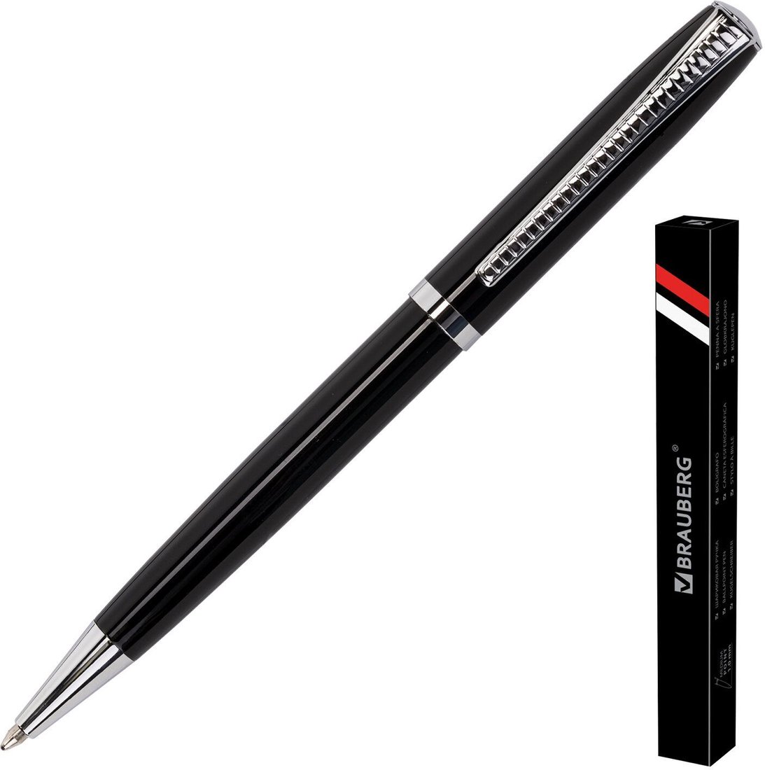 

Ручка шариковая BRAUBERG Cayman black 141410