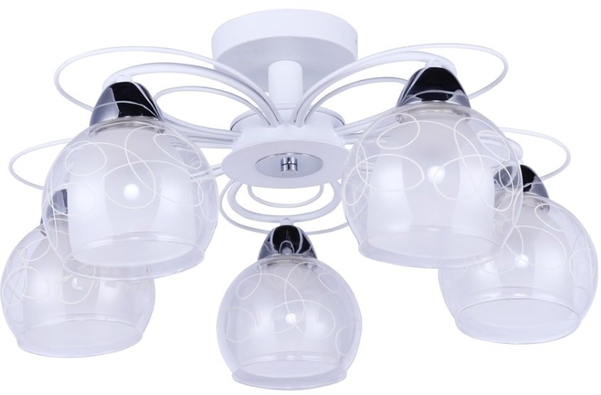 

Припотолочная люстра Arte Lamp Sansa A7585PL-5WH