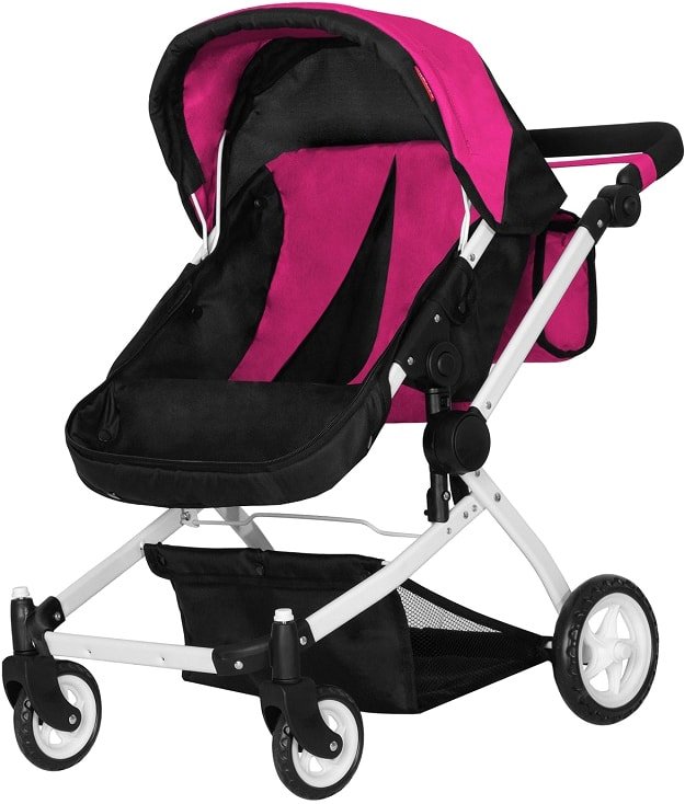 

Коляска для кукол Carrello Connect 9651A (темно-розовый)