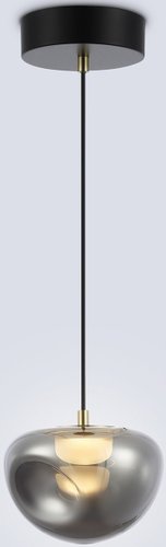 Подвесная люстра Ambrella light LH12001 BK/GD/SM (черный/золото/дымчатый)