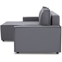 Угловой диван Mio Tesoro Дюссельдорф 293 1.5ек-1.5пф (1173 Savanna Plus Grafit)