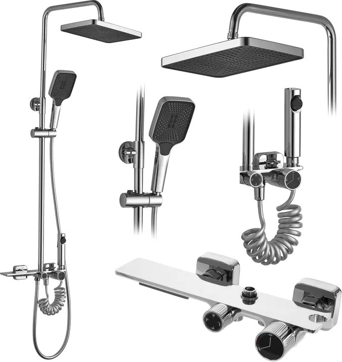 

Душевая система Rea Helix chrome REA-P6620