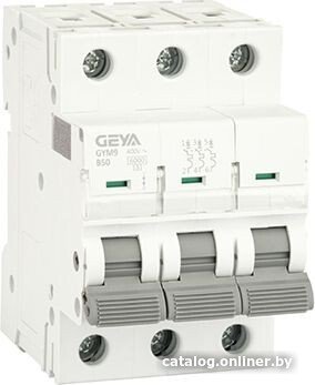 Выключатель автоматический GEYA GYM9-3P-50B 3P 50A B 6kA 3M GYM93P50B