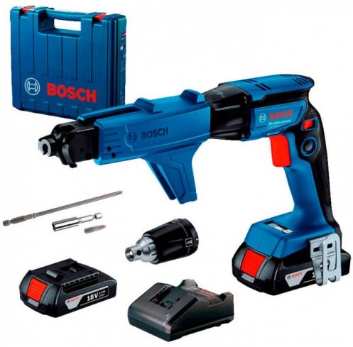 

Шуруповерт для гипсокартона Bosch GTB 185-LI Professional 06019K7022 (с 2-мя АКБ, кейс)
