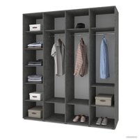 Шкаф распашной Modern Стоун С41 (камень темный/ирландский дуб)