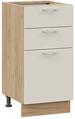 

Шкаф напольный Трия Габриэлла 1Н4Я3 (дуб крафт золотой/крем)