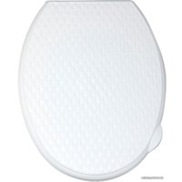 Сиденье для унитаза Violet Ротанг 112006 (белый)