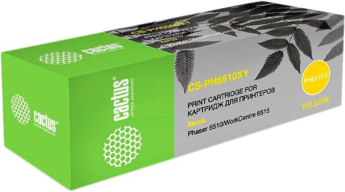

Картридж CACTUS CS-PH6510Y (аналог Xerox 106R03487)